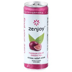 Zenjoy Passion Fruit Green Tea Relaxation Drink 12 fl oz