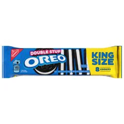 OREO Double Stuf Chocolate Sandwich Cookies, King Size, 4.15 oz Snack Pack (8 Cookies Per Pack)