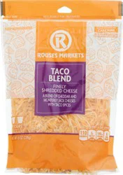 Rouses Markets Taco Blend Finely Shredded Cheese 8 oz