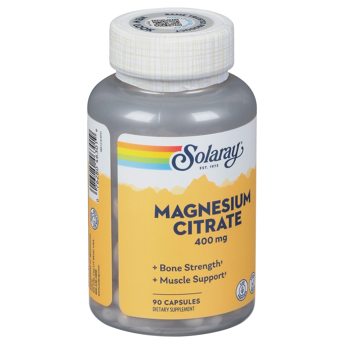 slide 2 of 9, Solaray Citrate Magnesium, 90 ct