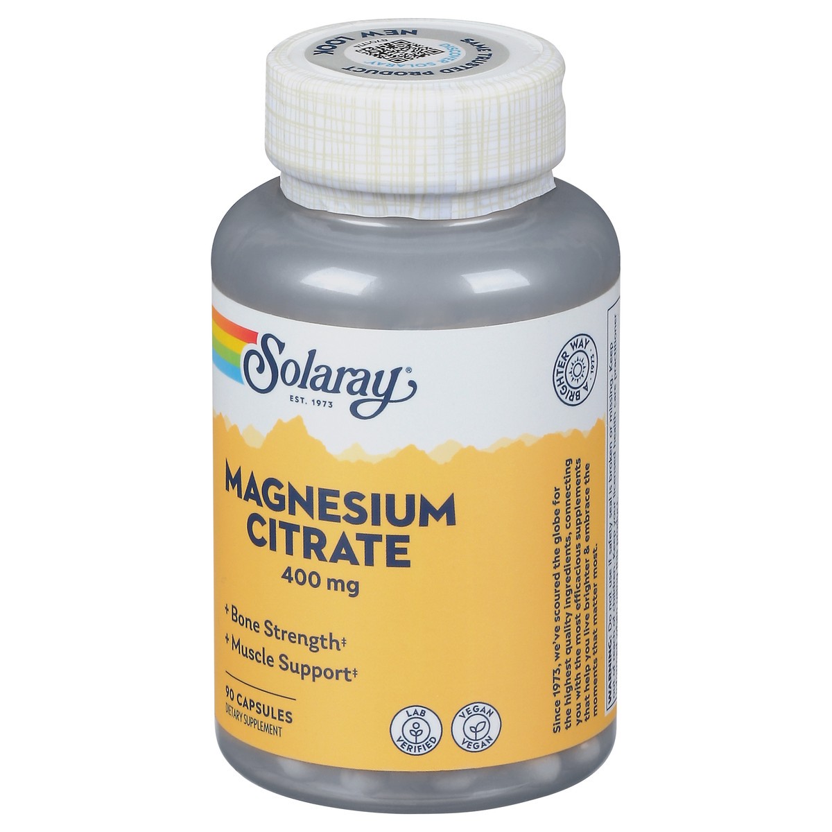 slide 3 of 9, Solaray Citrate Magnesium, 90 ct