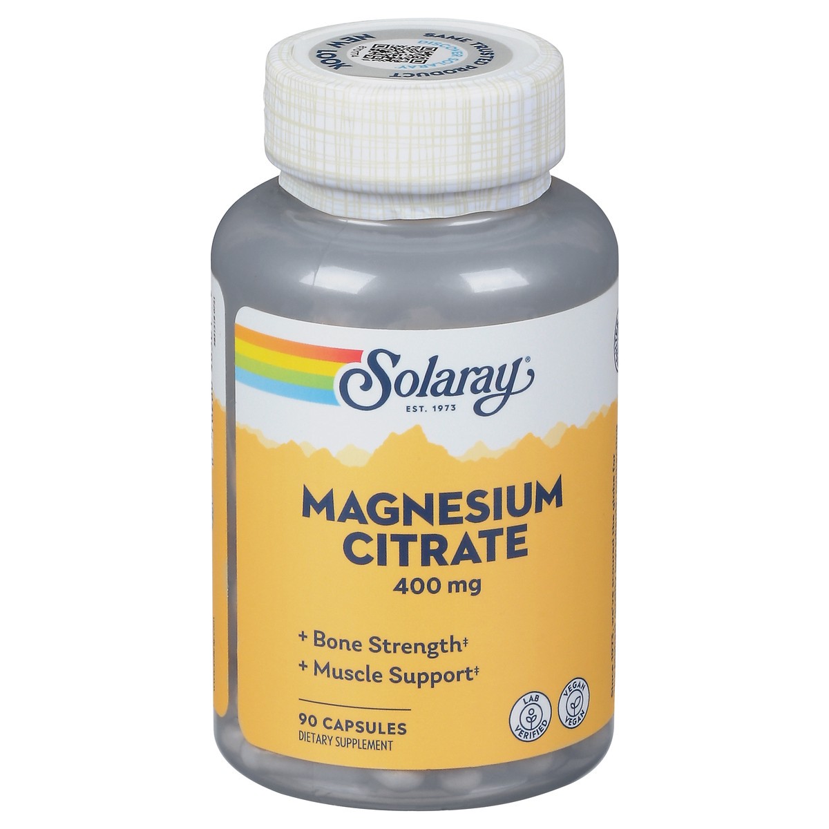 slide 1 of 9, Solaray Citrate Magnesium, 90 ct