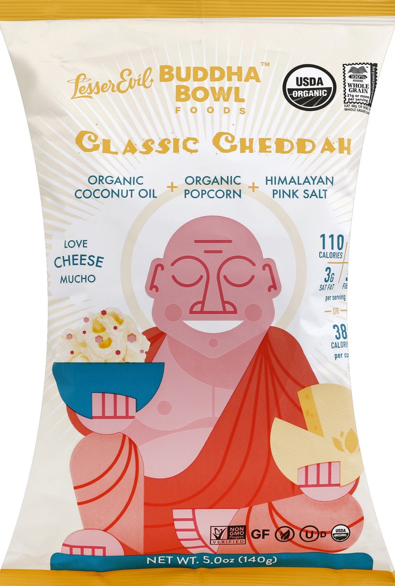 slide 5 of 5, Buddha Bowl Foods Classic Cheddah Popcorn, 5 oz