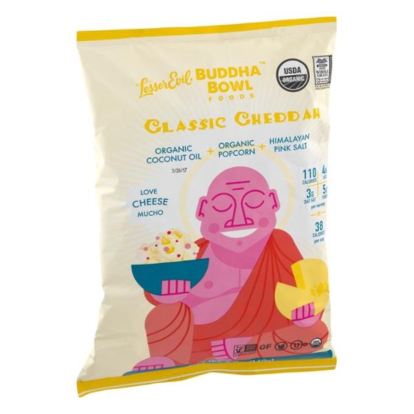 slide 1 of 5, Buddha Bowl Foods Classic Cheddah Popcorn, 5 oz