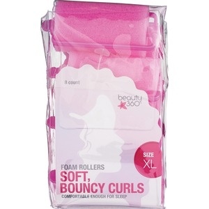 slide 1 of 1, Beauty 360 Soft Culrs XL Foam Rollers, 8 ct