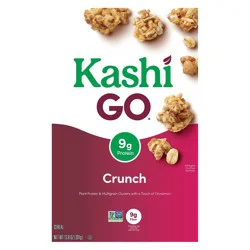 Kashi GO Breakfast Cereal, Vegan Protein, Fiber Cereal, Cinnamon Crunch, 13.8oz Box, 1 Box