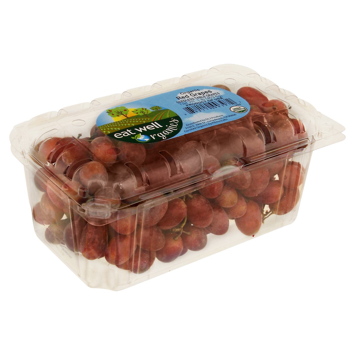 slide 10 of 12, Eat Well Organics Seedless Organic Red Grapes 1 lb, 16 oz