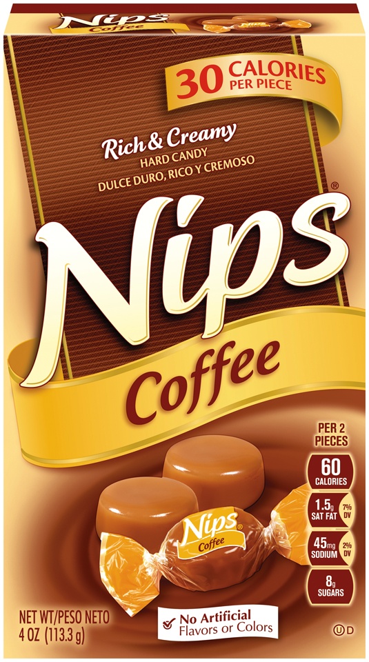 slide 1 of 1, Nips Coffee Hard Candy, 4 oz