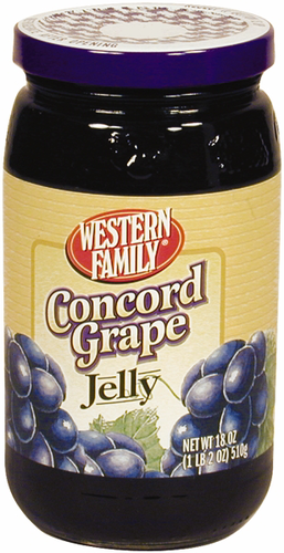 slide 1 of 1, Western Family Concord Grape Jelly, 18 oz