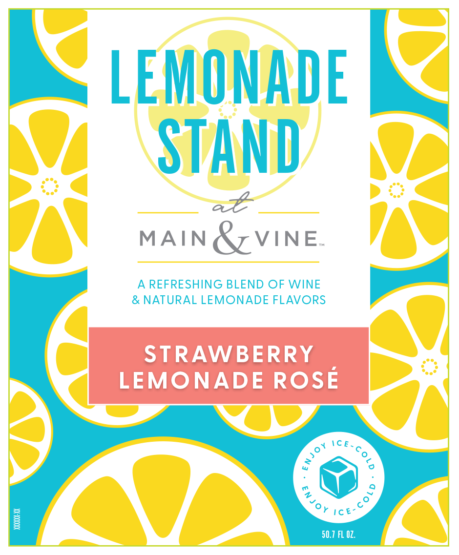 slide 2 of 4, Lemonade Stand at Main & Vine™ Lemonade Stand Strawberry Lemonade Rose Wine - 1.5L, 1.5 liter