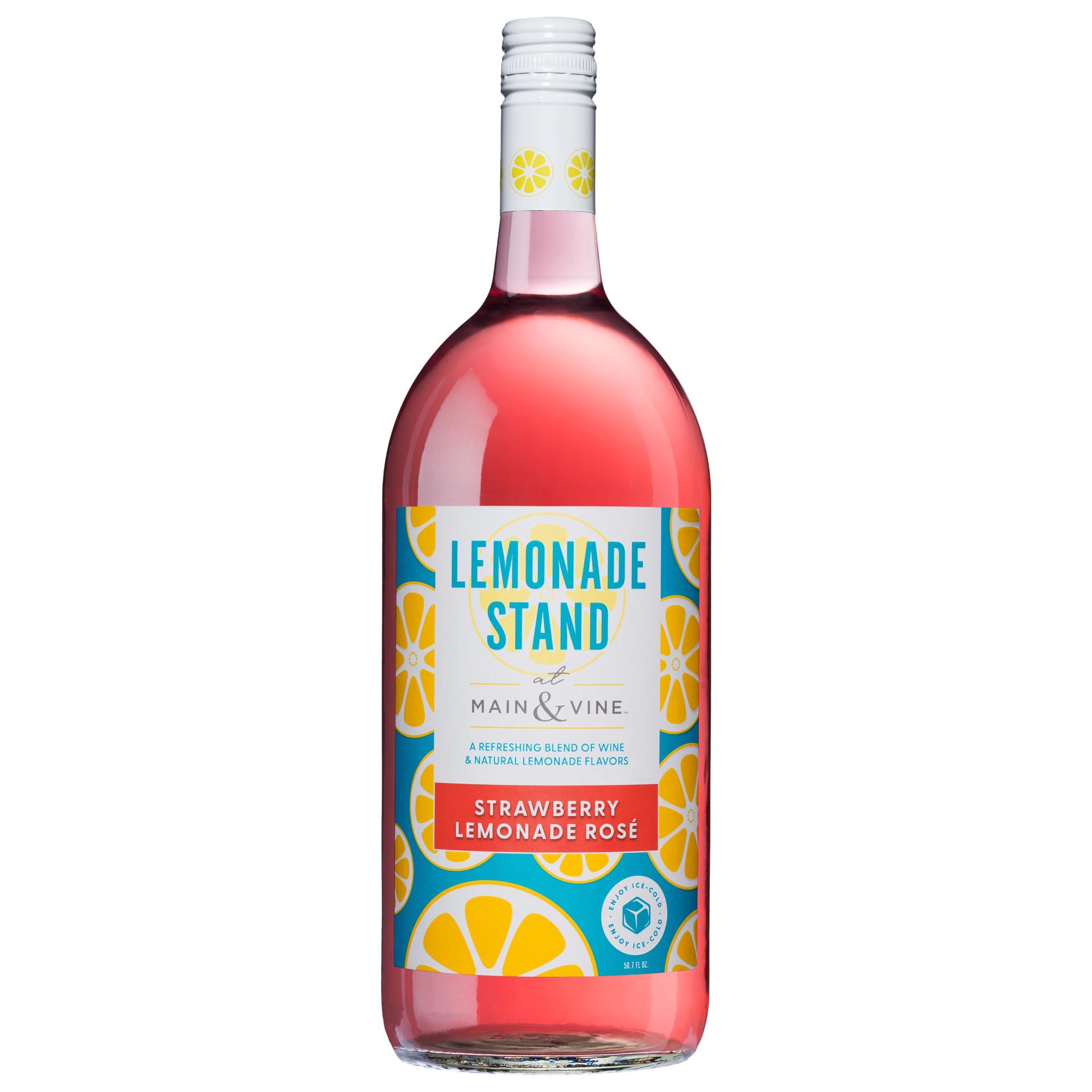 slide 1 of 4, Lemonade Stand at Main & Vine™ Lemonade Stand Strawberry Lemonade Rose Wine - 1.5L, 1.5 liter