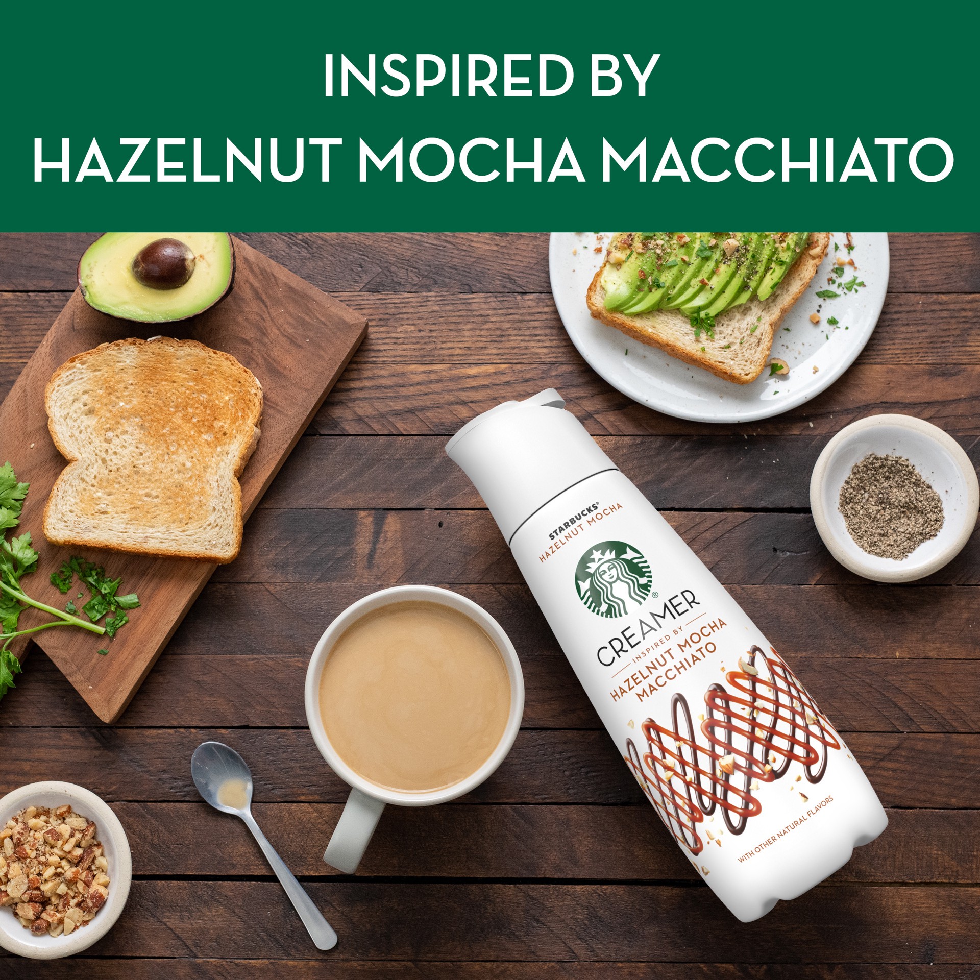 slide 2 of 2, Starbucks Hazelnut Mocha Flavored Liquid Coffee Creamer, 28 oz