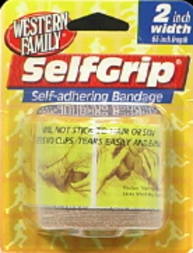 slide 1 of 1, Western Family Self Grip Bandage 2Inch, 1 ct