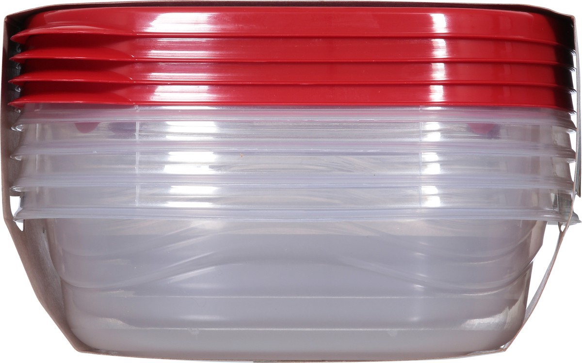 slide 3 of 9, Rubbermaid Containers with Lids 4 ea, 4 ct