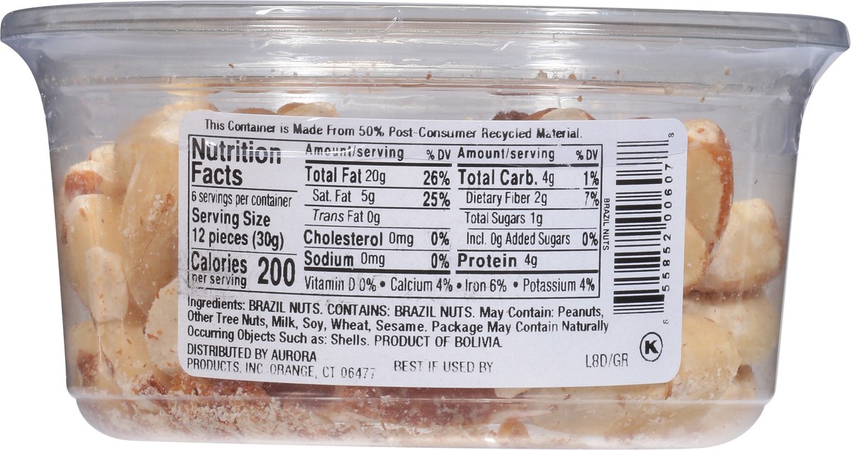 slide 9 of 9, Aurora Natural Raw Whole Brazil Nuts - 6.75 oz, 6.75 oz