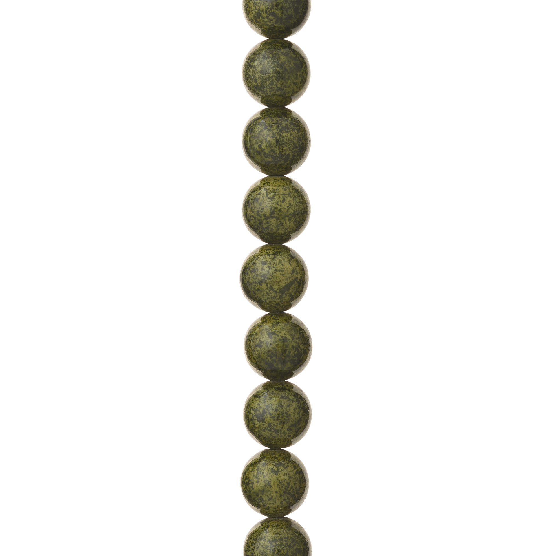 slide 3 of 3, Green Round Stone Beads, 10mm By Bead Landing, 10mm