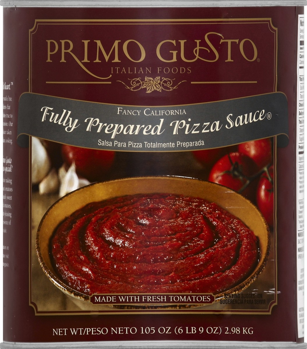 slide 2 of 2, Primo Gusto Pizza Sauce, 112 oz