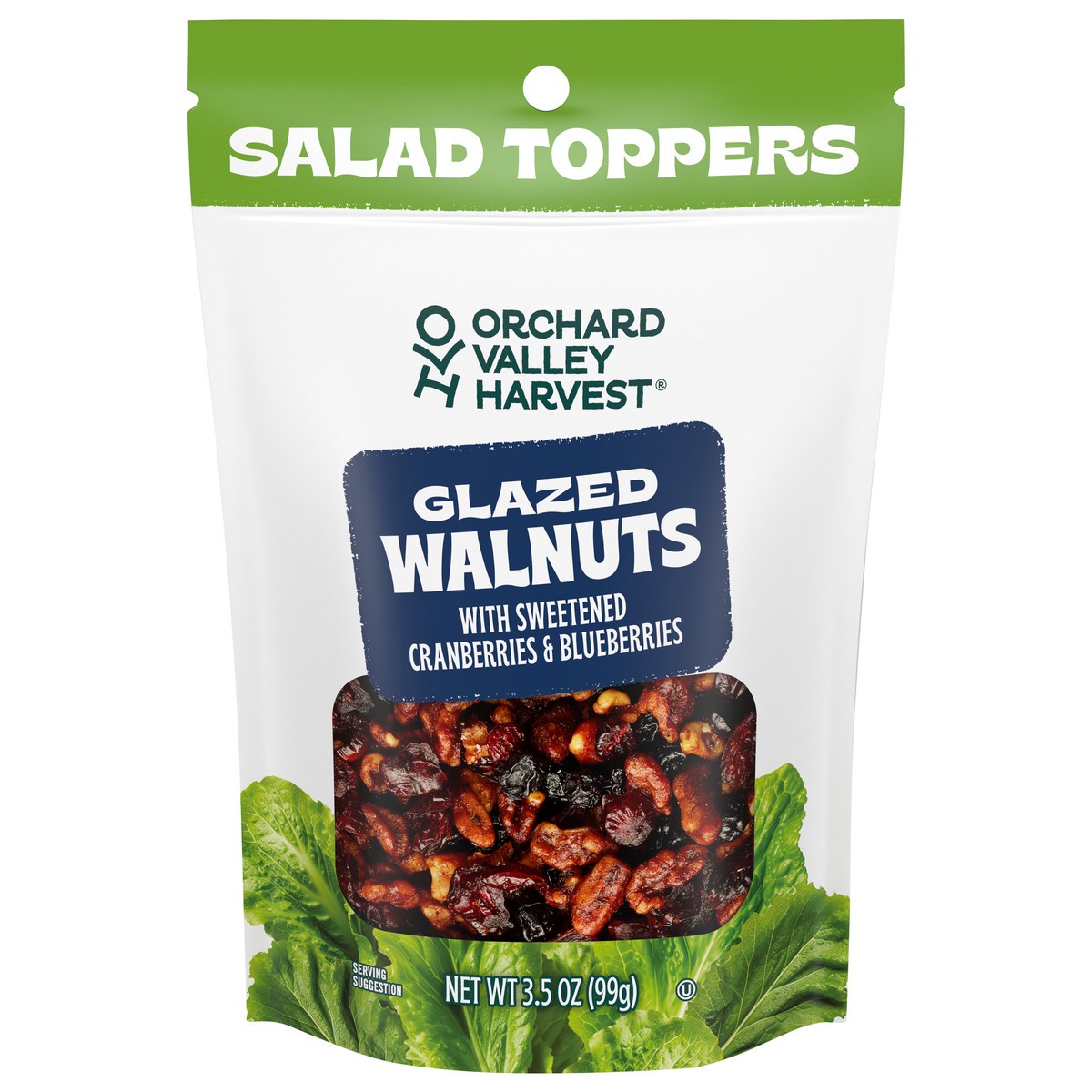 slide 1 of 9, Orchard Valley Harvest Glazed Walnuts Salad Toppers 3.5 oz, 3.5 oz