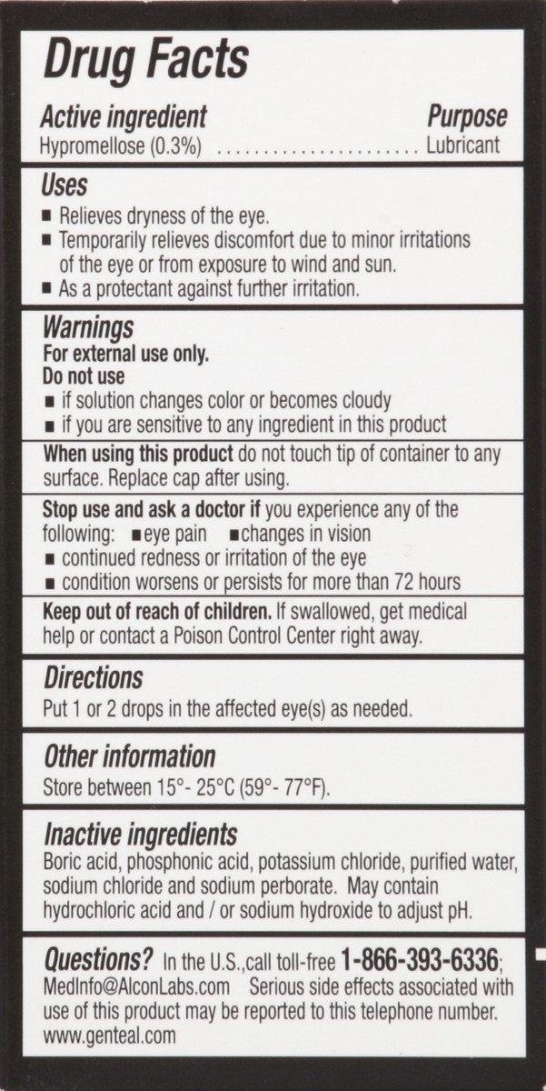 slide 2 of 5, GenTeal Eye Drops 0.5 oz, 0.5 oz