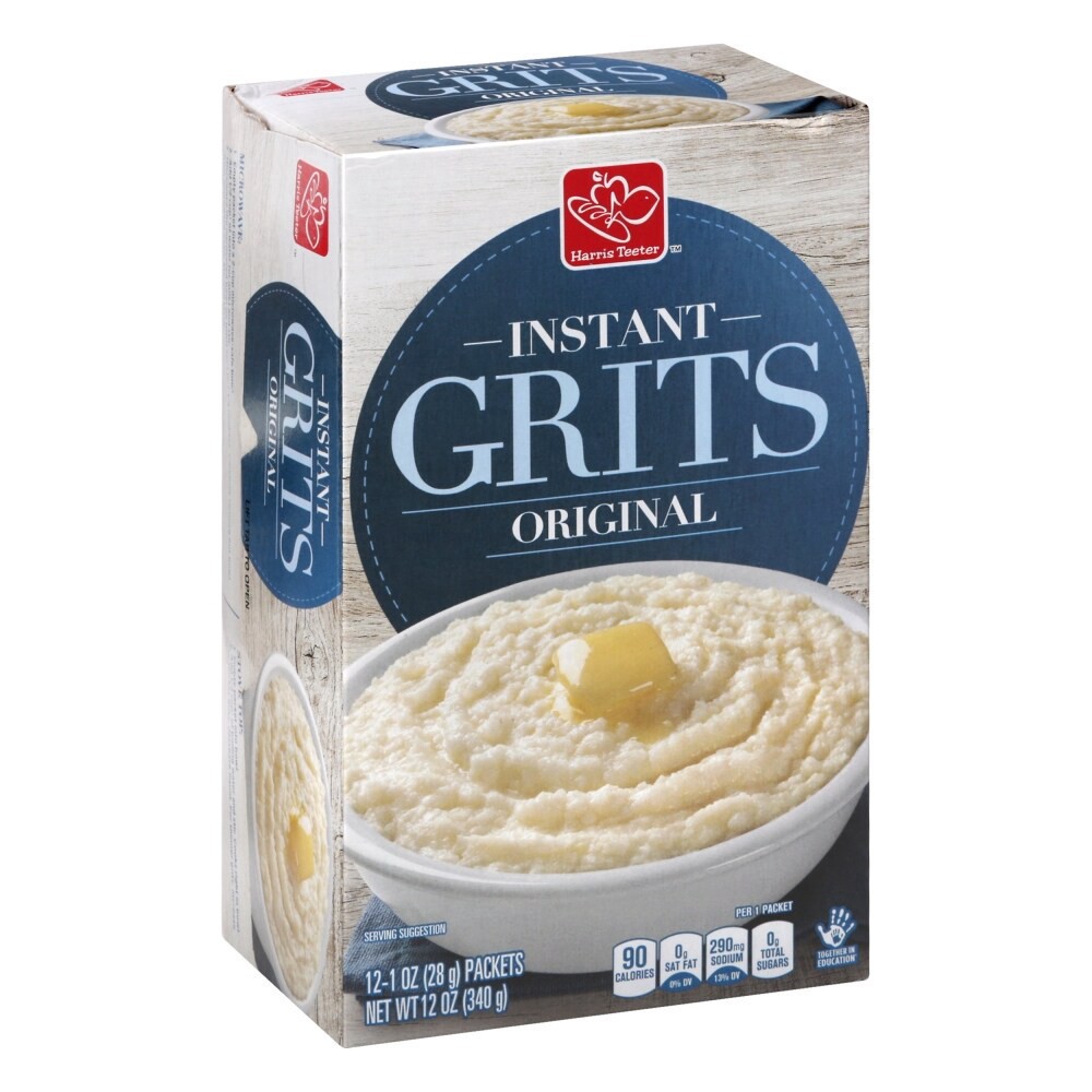 slide 1 of 1, Harris Teeter Instant Grits, 12 oz