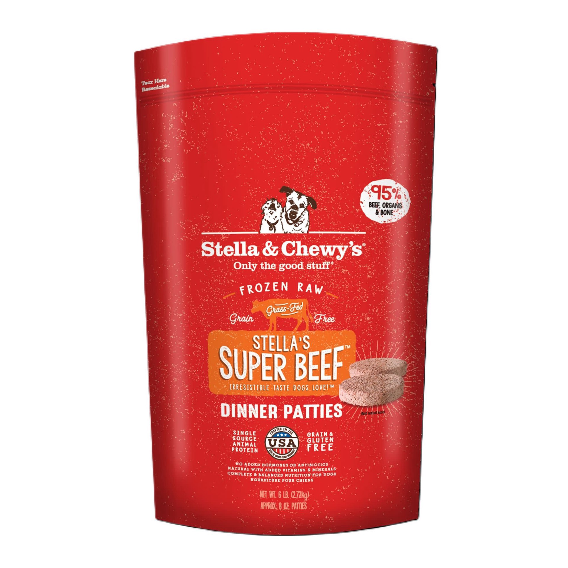 slide 1 of 1, Stella & Chewy's Frz Beef, 6 lb