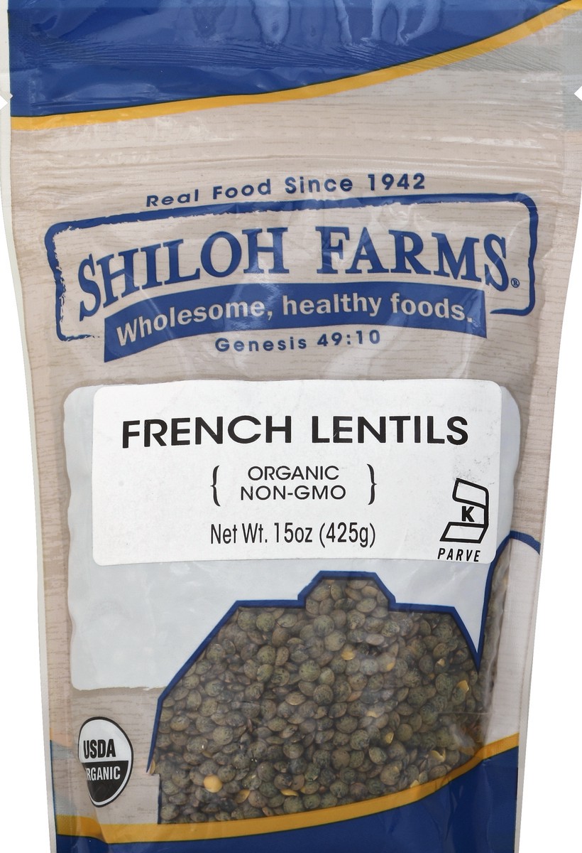 slide 1 of 1, Shiloh Farms Lentils French Org, 15 oz