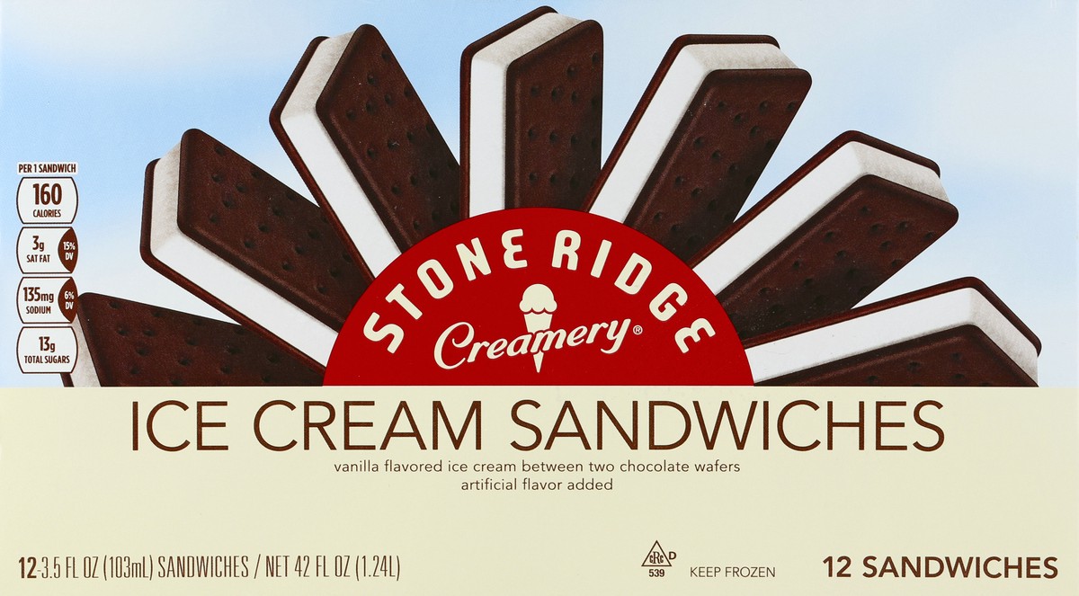 slide 4 of 6, Stone Ridge Creamery StoneRidge Meat & Country Market Ice Cream Sandwiches 12 ea, 12 ct