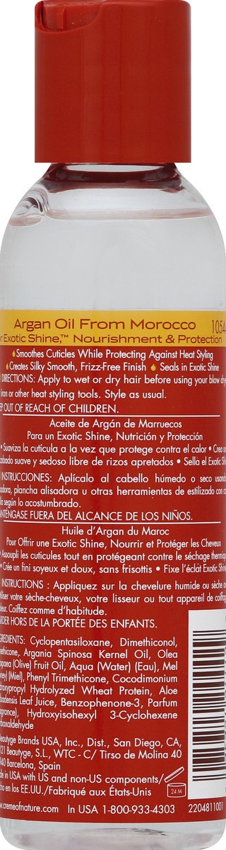 slide 3 of 8, Creme of Nature Crm/nat Argan Oil Smooth & Shine Polisher, 4 oz