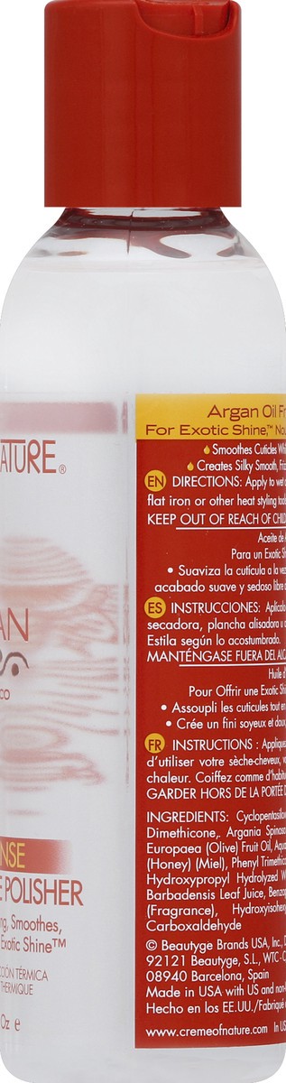 slide 8 of 8, Creme of Nature Crm/nat Argan Oil Smooth & Shine Polisher, 4 oz