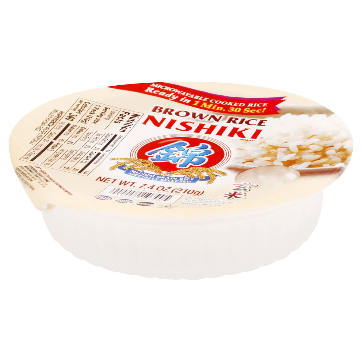 slide 3 of 10, Nishiki Instant Steamed Brown Rice Bowl - 7.4oz, 7.4 oz