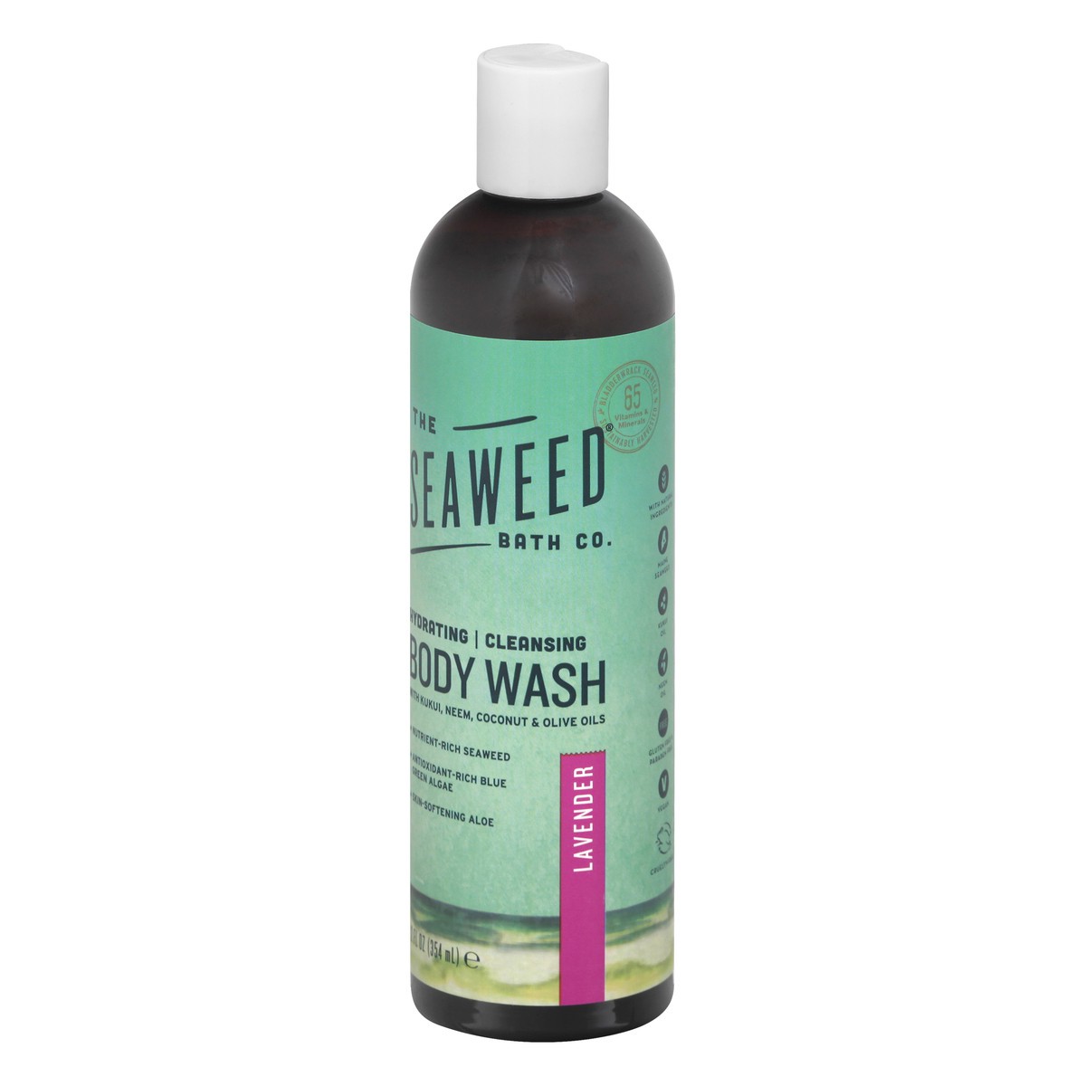 slide 3 of 9, The Seaweed Bath Hydrating Cleansing Lavender Body Wash 12 oz, 12 oz