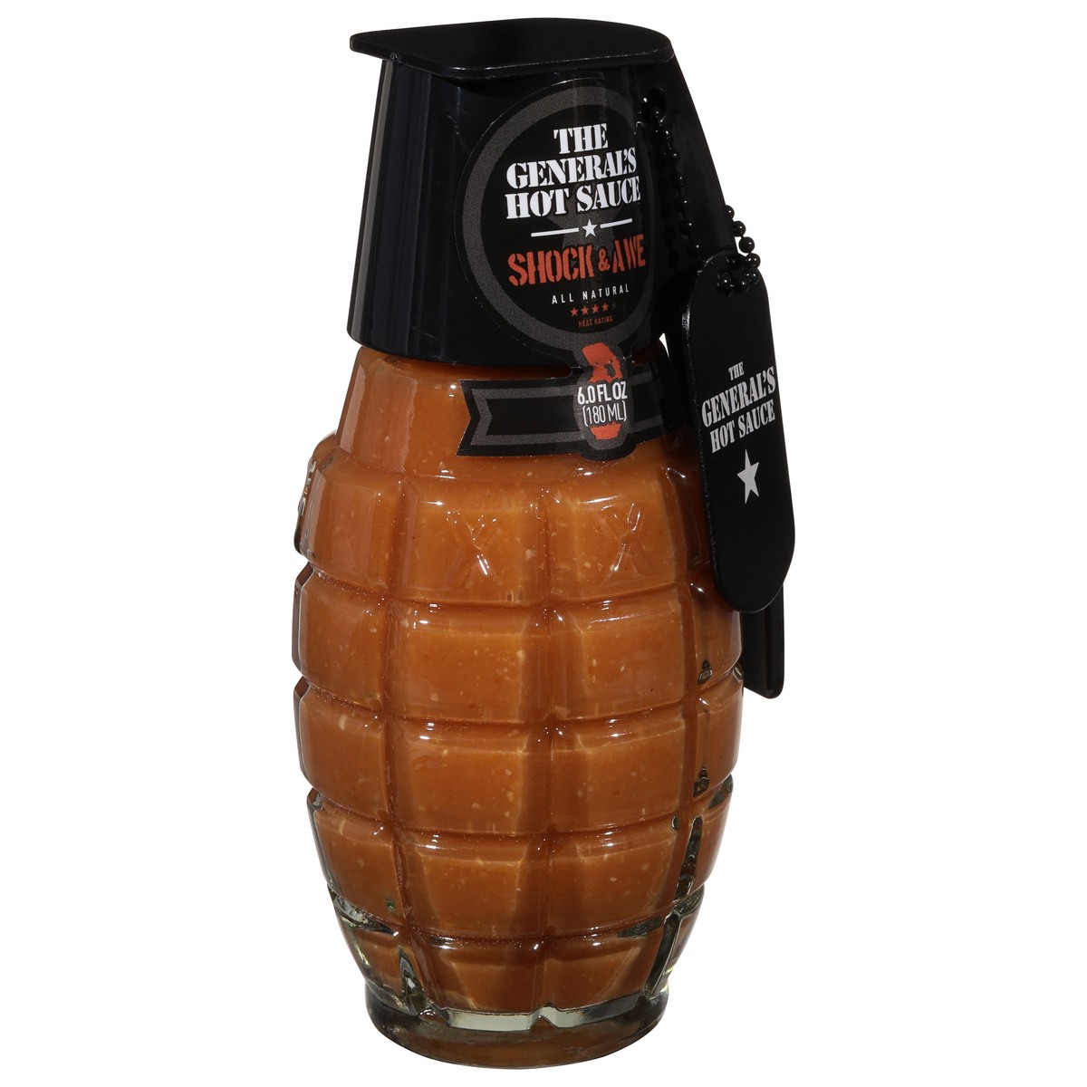 slide 8 of 9, The General's Hot Sauce All Natural Shock & Awe Hot Sauce 6.0 fl oz, 6 fl oz