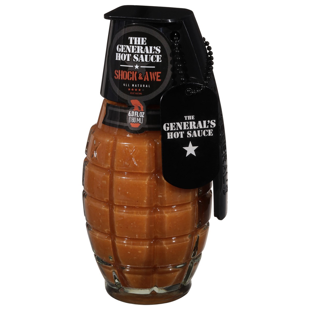 slide 7 of 9, The General's Hot Sauce All Natural Shock & Awe Hot Sauce 6.0 fl oz, 6 fl oz