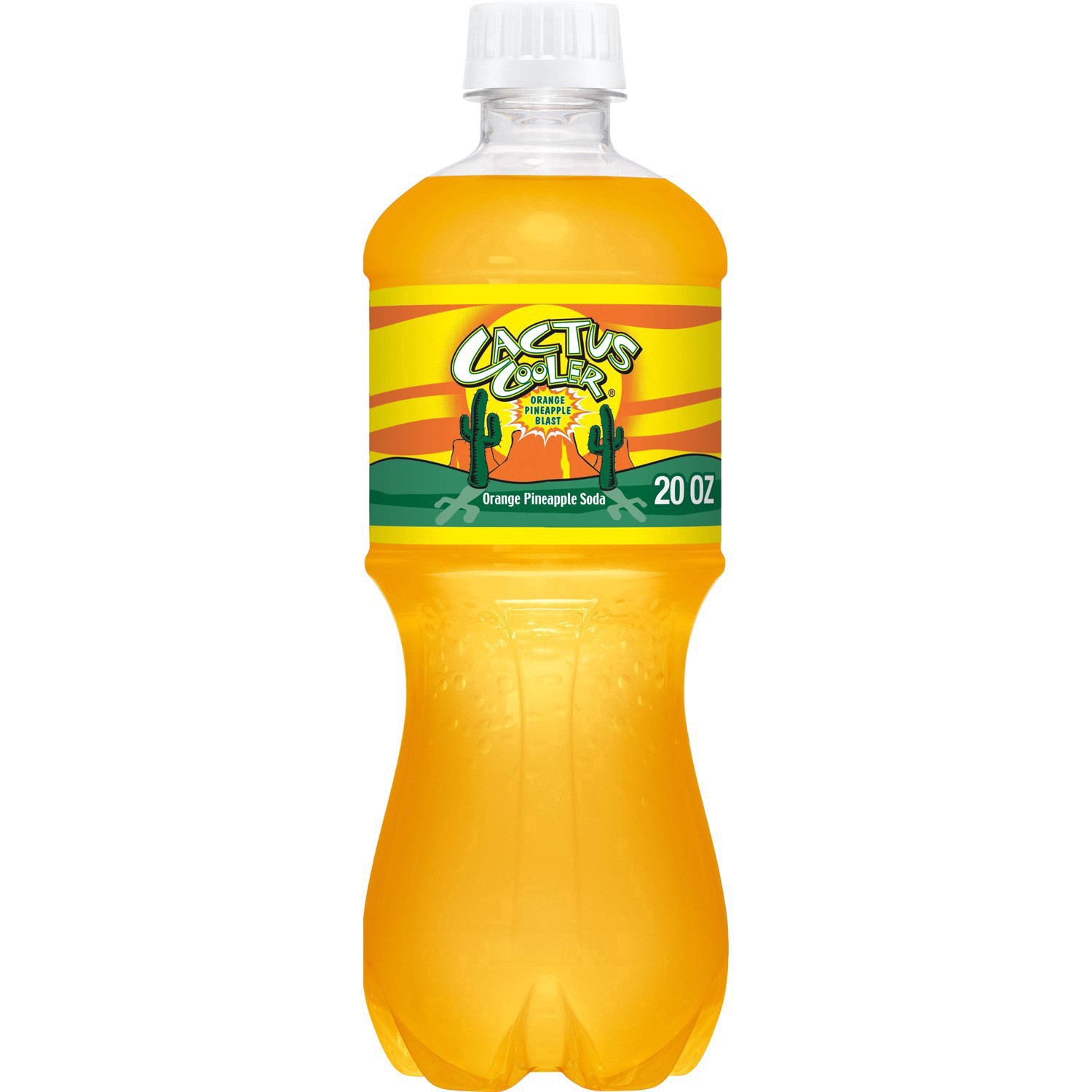 slide 3 of 5, Cactus Cooler Orange Pineapple Blast Soda 20 fl oz, 20 fl oz