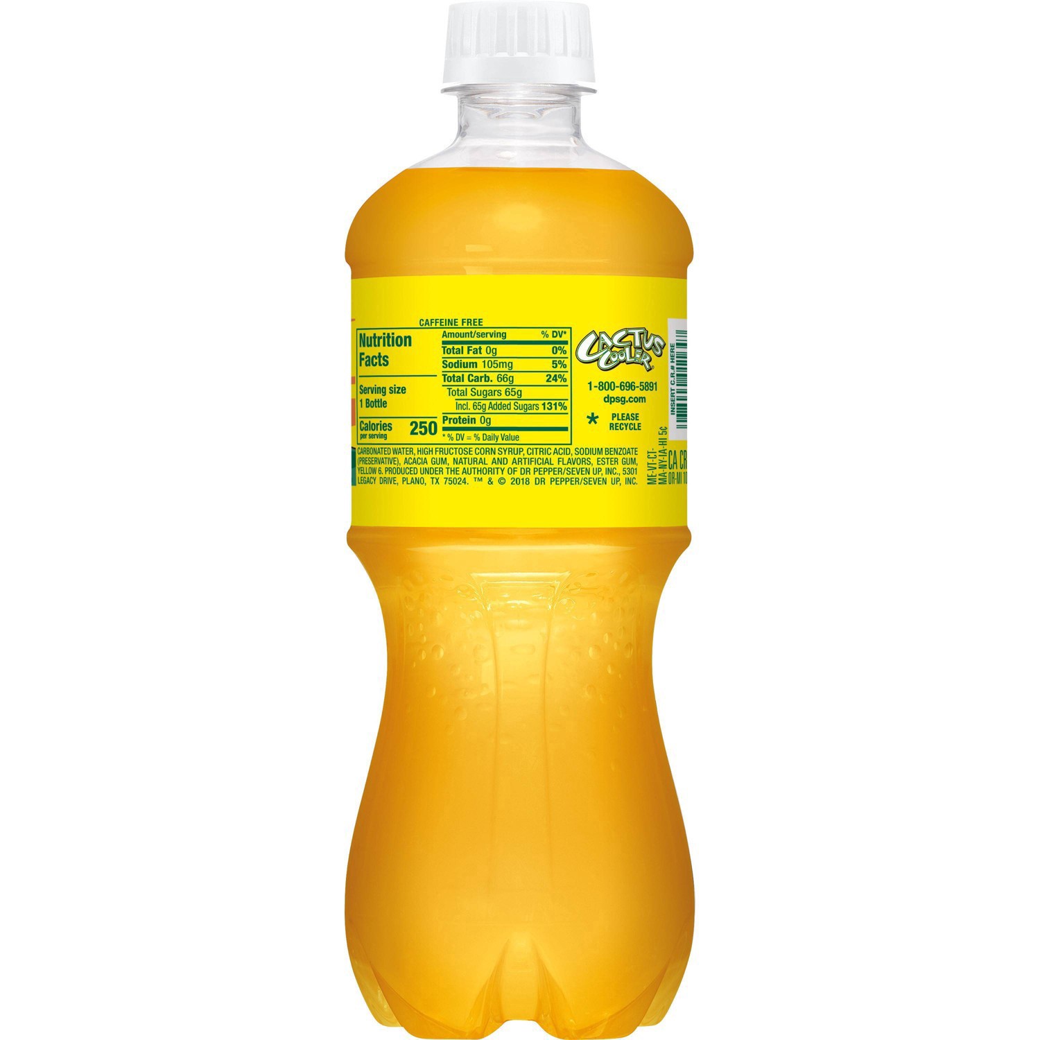 slide 5 of 5, Cactus Cooler Orange Pineapple Blast Soda 20 fl oz, 20 fl oz