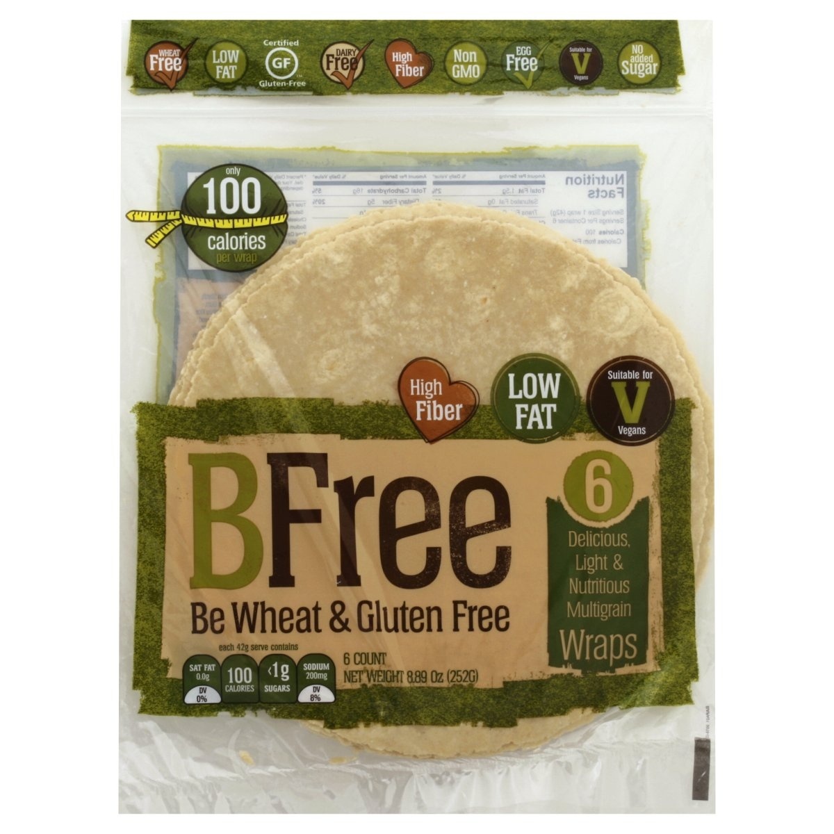 slide 1 of 1, BFree Grain-Free Tortilla Wrap, 1 ct