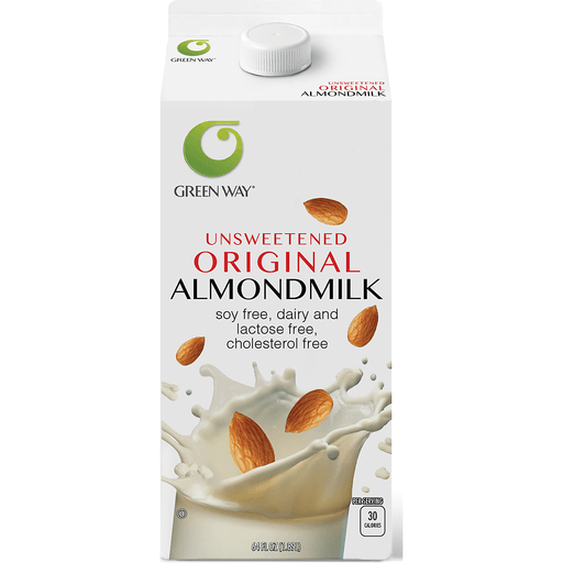 slide 1 of 1, Greenway Almondmilk Unsweetened, 64 oz