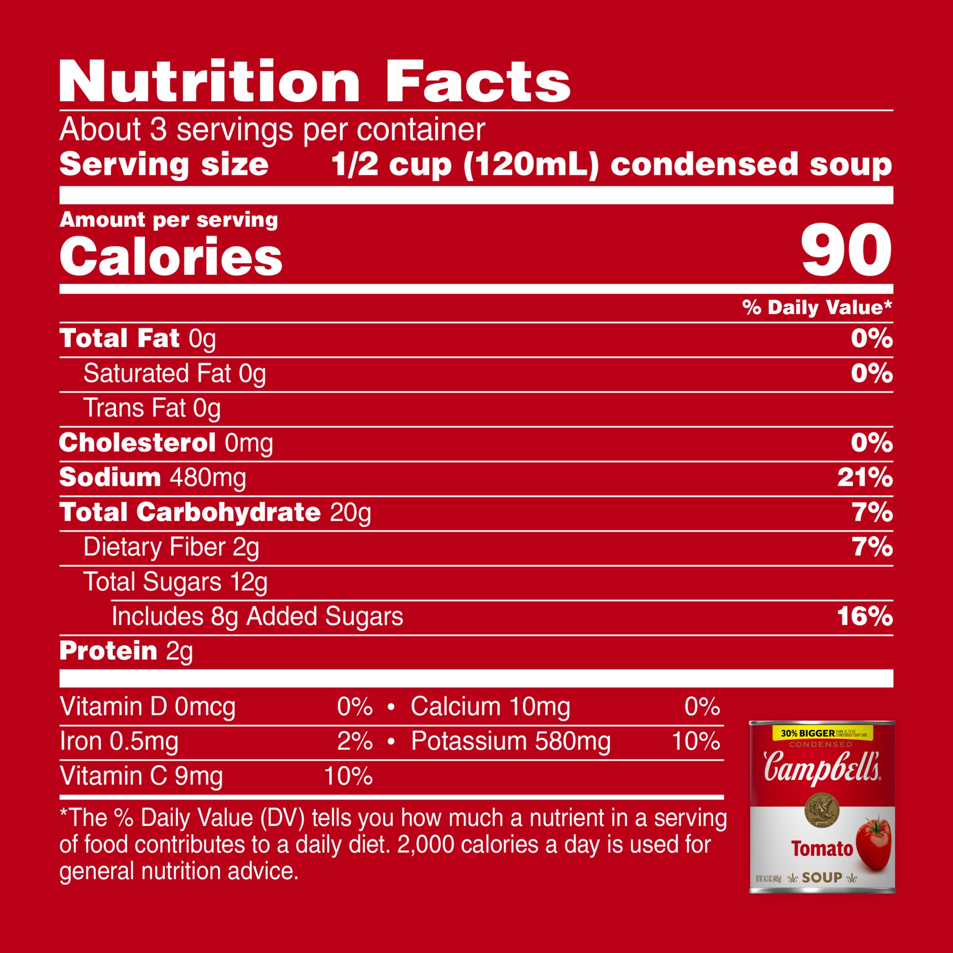 slide 8 of 9, Campbell's Condensed Tomato Soup, 14.3 oz Can, 14.3 oz