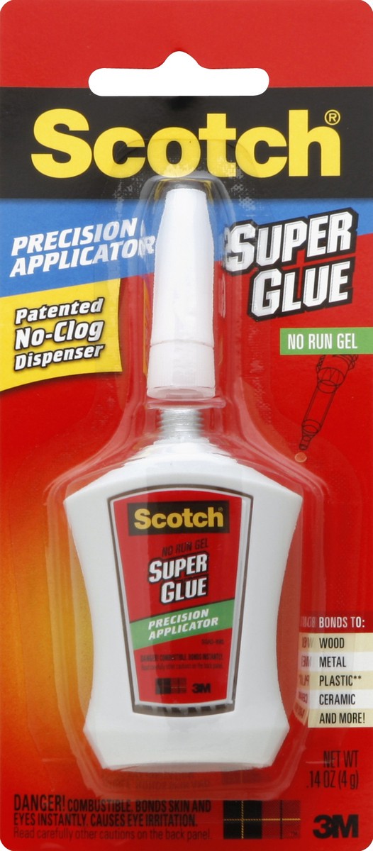 slide 1 of 2, Scotch Super Glue 14 oz, 0.14 oz