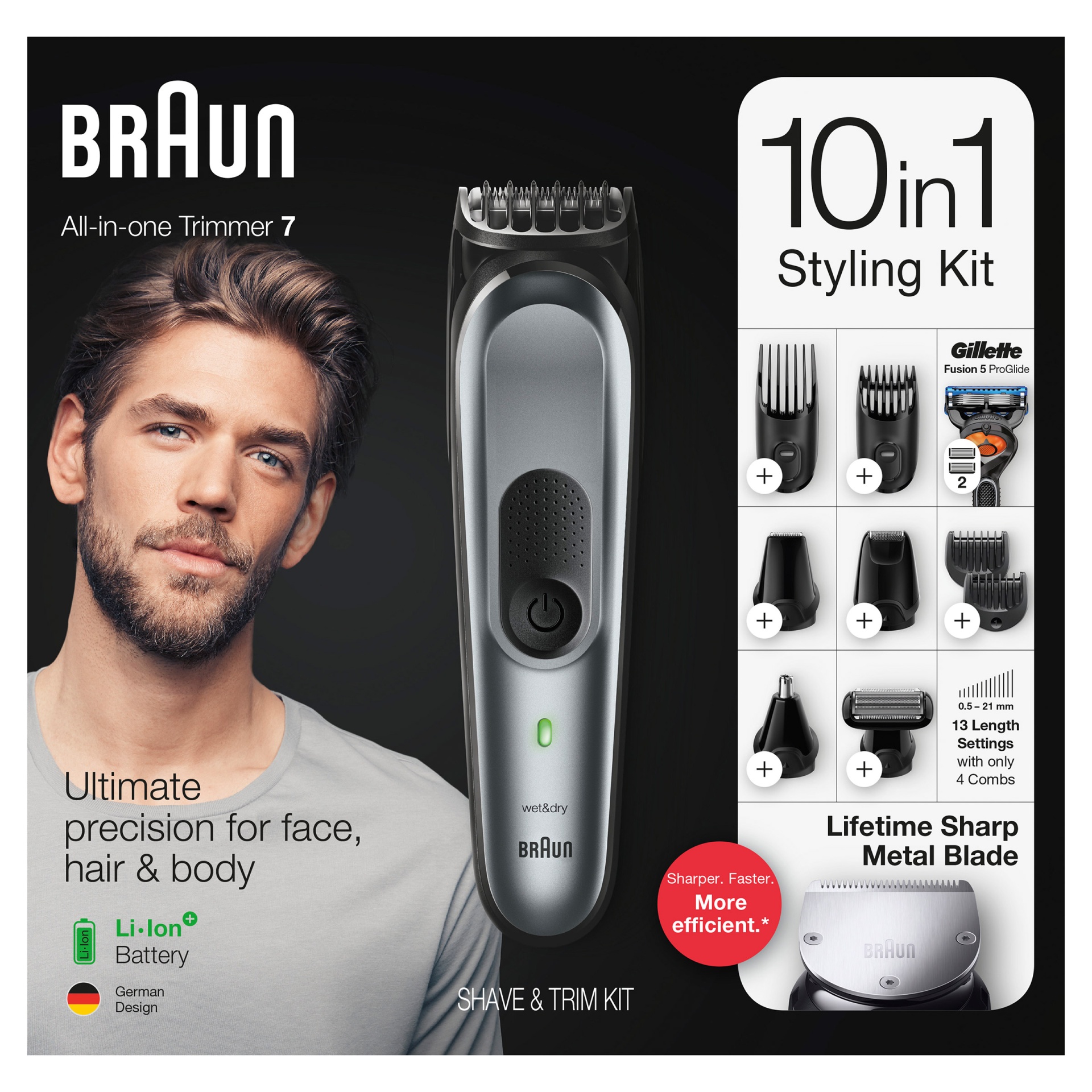 Procter And Gamble Braun All-In-One Trimmer 7 Shave & Trim Kit 1 ct | Shipt