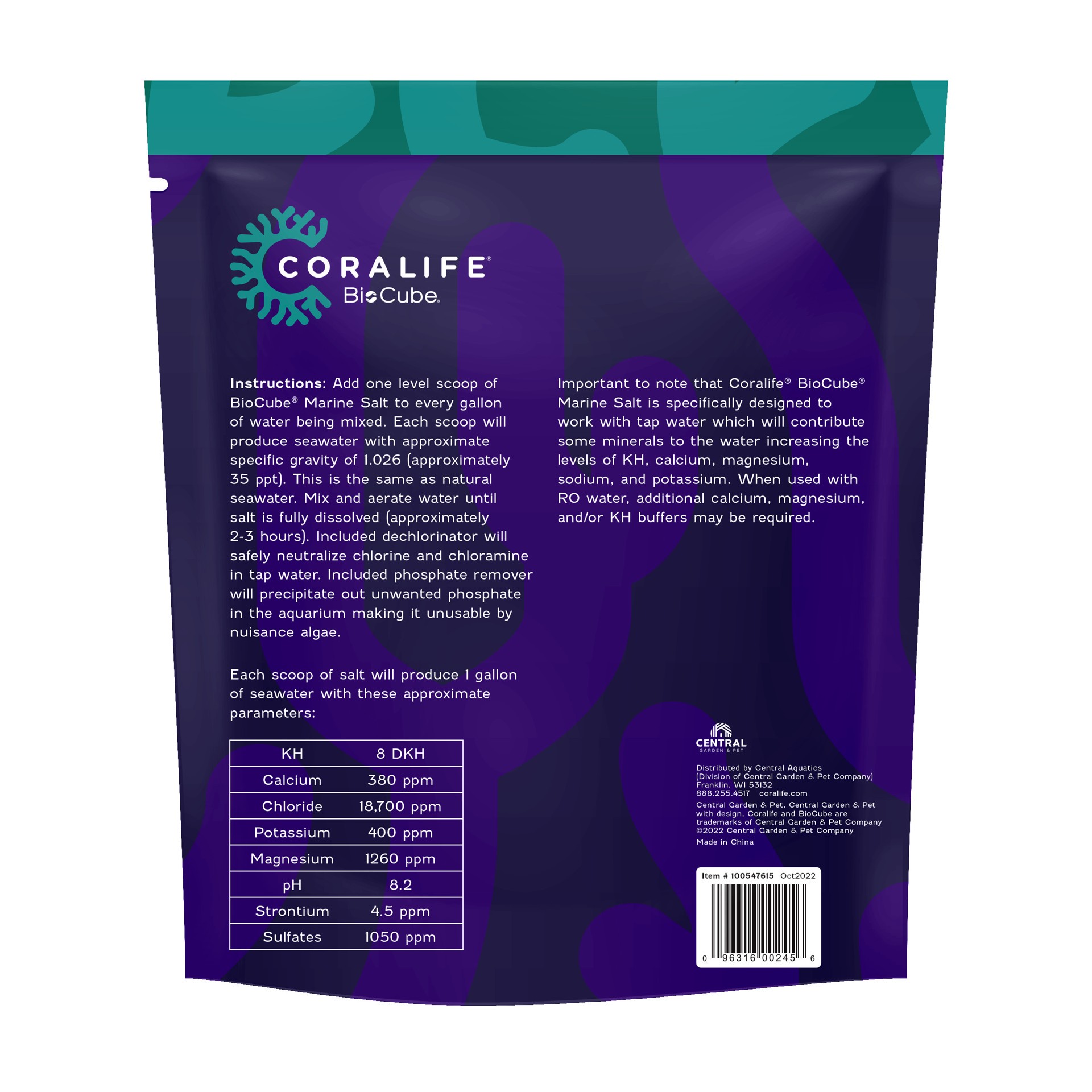 slide 4 of 4, Coralife BioCube Marine Salt 15G, 1 ct