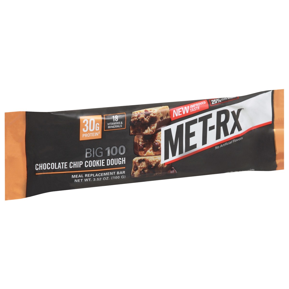 slide 2 of 9, MET-Rx Meal Replacement Bar, Chocolate Chip Cookie Dough, 3.52 Ounce, 3.52 oz