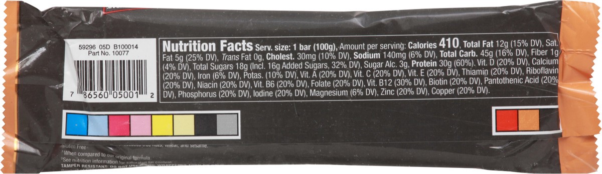 slide 5 of 9, MET-Rx Meal Replacement Bar, Chocolate Chip Cookie Dough, 3.52 Ounce, 3.52 oz
