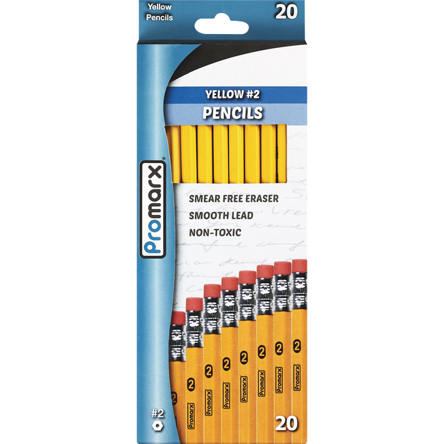 slide 1 of 1, PROMARX #2 Yellow Pencils 20Ct, 20 ct