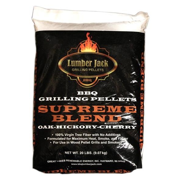 slide 1 of 1, Lumber Jack Supreme Blend BBQ Grilling Pellets, 20 lb