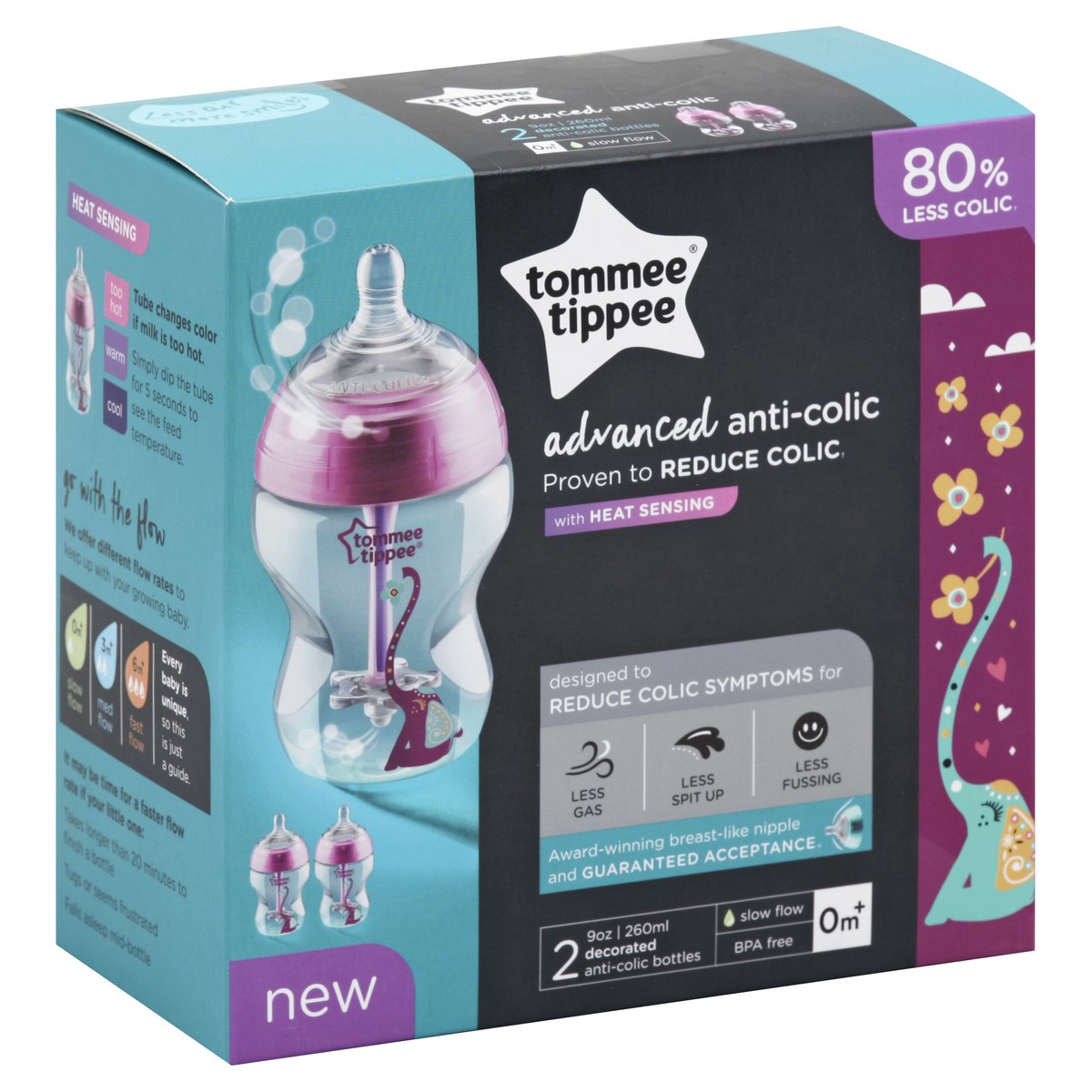 slide 2 of 5, Tommee Tippee Bottles 2 ea, 2 ct