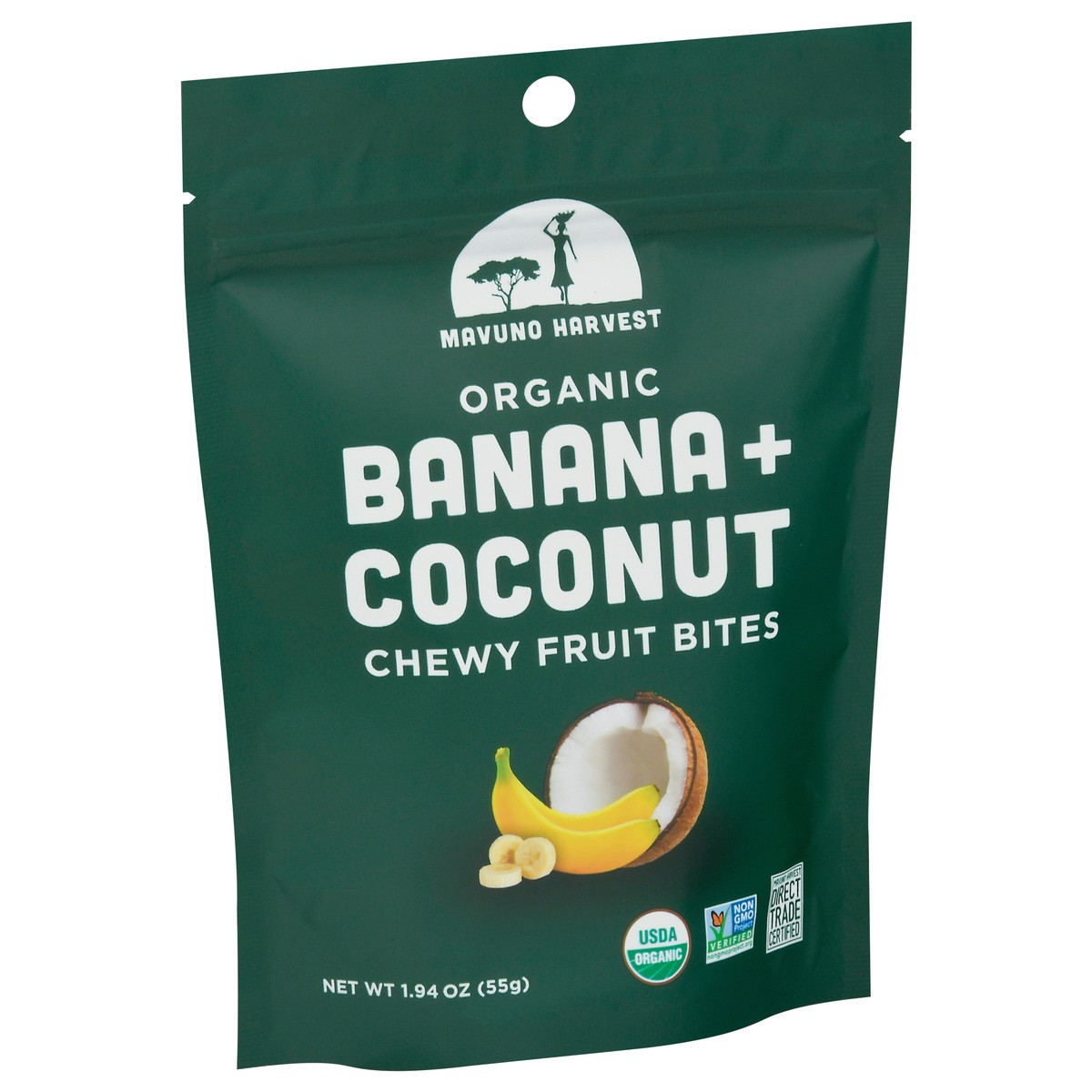 slide 4 of 9, Mavuno Harvest Banana Coconut Fruit, 1.94 oz