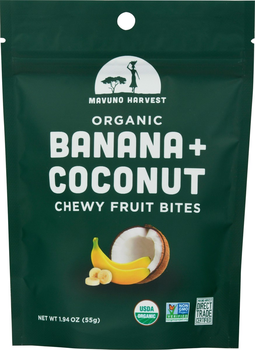 slide 1 of 9, Mavuno Harvest Banana Coconut Fruit, 1.94 oz