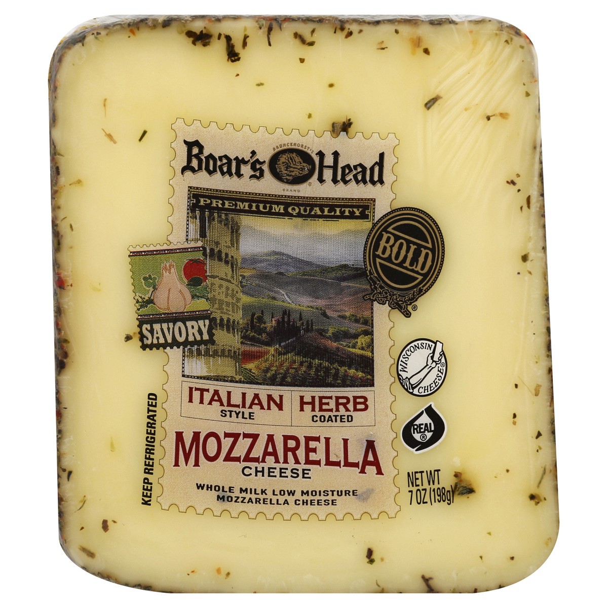 slide 2 of 9, Boar's Head BOARS HEAD MOZZARELLA ITLN/HERB 7 OZ, 7 oz