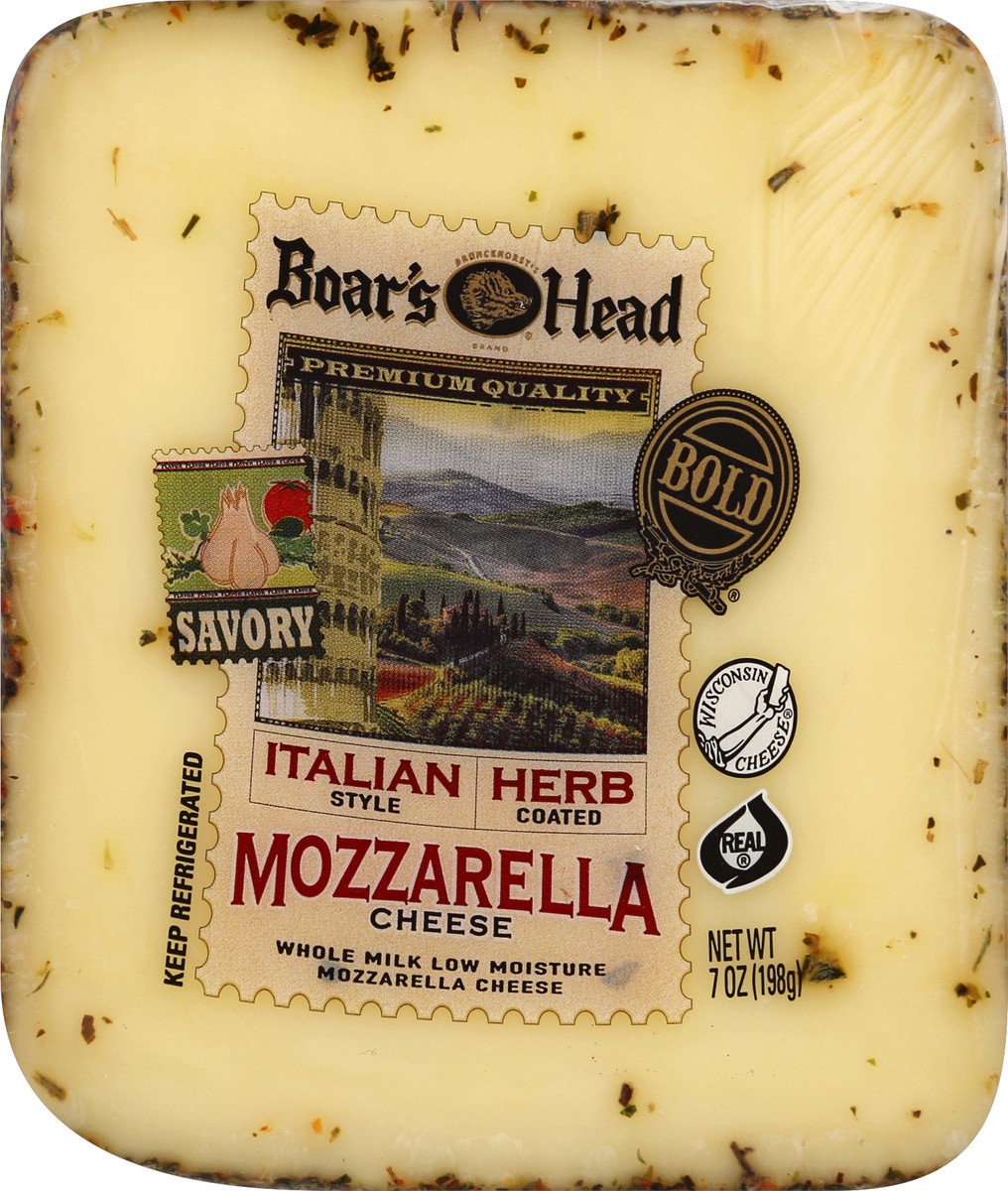 slide 3 of 9, Boar's Head BOARS HEAD MOZZARELLA ITLN/HERB 7 OZ, 7 oz